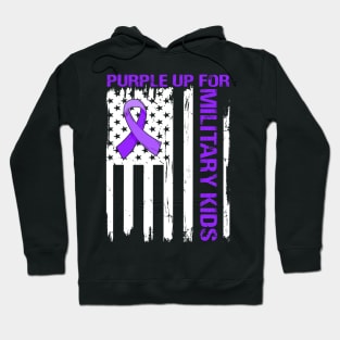 Purple up for Military Kids-Month of the Military Child Hoodie